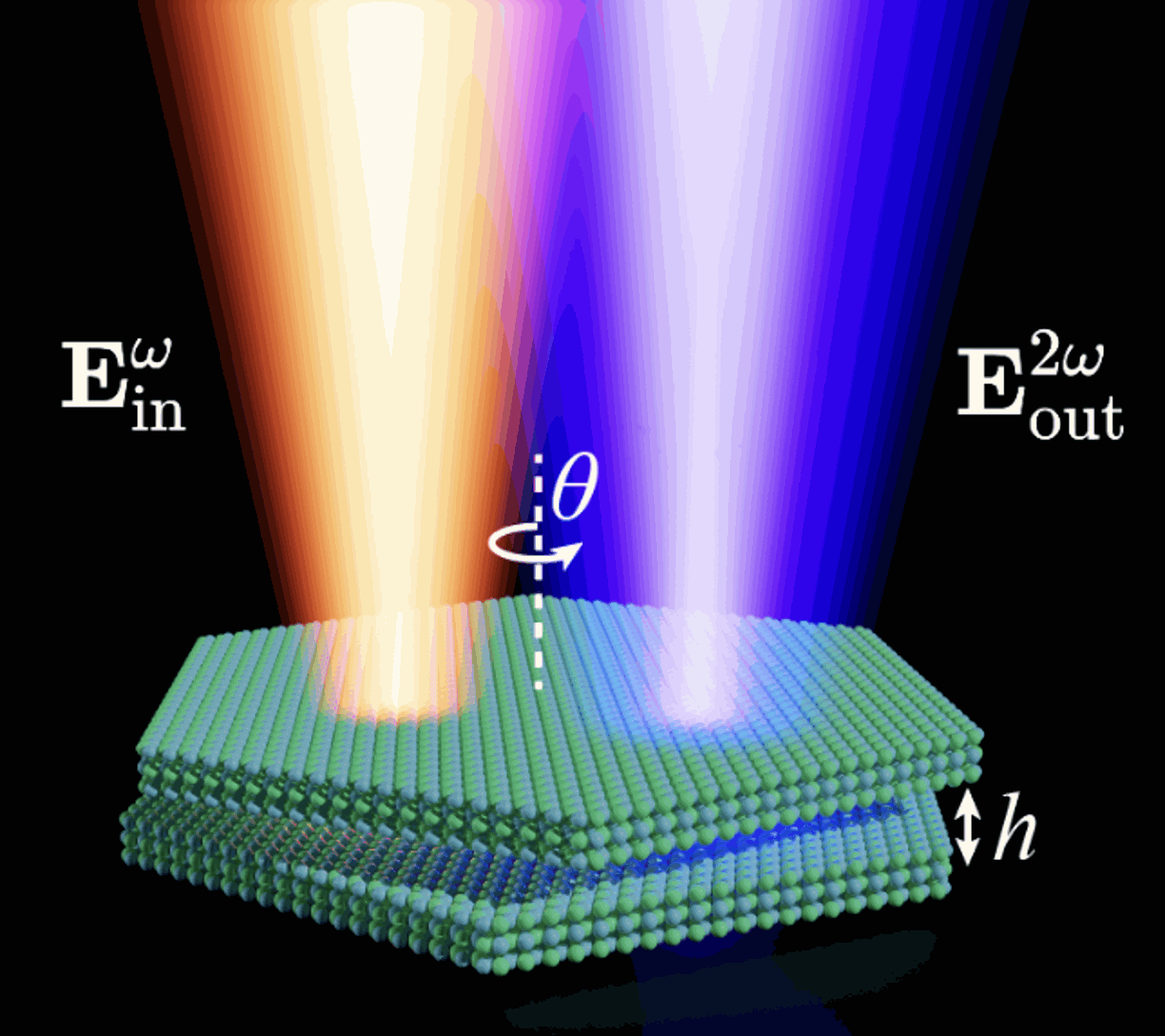 Second-harmonic generation in 2D material platform.